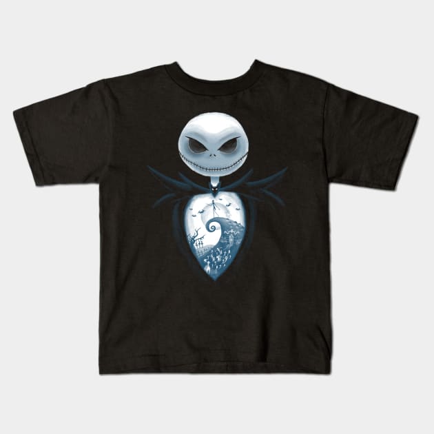 Inner Halloween Kids T-Shirt by paulagarcia